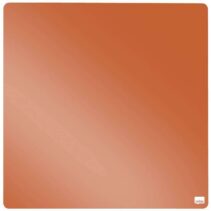 Nobo Tile Mini Pizarra Magnetica 360x360mm - sin Marco - Variedad de Colores - Almohadillas e Imanes - Diseño Creativo y Colorido - Naranja