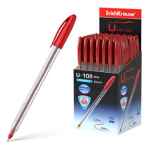 Erichkrause Boligrafo U-108 Classic Stick - Ultra Glide Technology - Tinta Roja