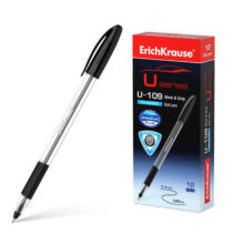 Erichkrause Boligrafo U-109 Classic Stick&Grip 1.0 - Ultra Glide Technology - Color Negro