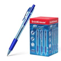 Erichkrause Boligrafo Automatico Joy Original - Ultra Glide Technology - Cuerpo Redondo Translucido - Punta de 0