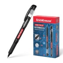 Erichkrause Metrix - Roller Clasico con Tinta de Gel de Secado Rapido - Cuerpo Ligero de Plastico - Color Negro