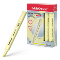 Erichkrause Visioline V-17 Pastel - Marcador de Texto - Punta Biselada - Tinta Fluorescente a Base de Agua - Color Amarillo