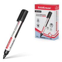 Erichkrause Marcador para Pizarra Blanca con Tinta Liquida Liquid Lw-600 - Tecnologia Free Ink - Punta en Forma de Bala - Tinta a Base de Alcohol - Color Negro