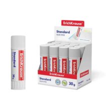 Erichkrause Pegamento en Barra Standard - 30G - Expositor 12 uds. - Pegado Rapido y Confiable - Facil de Aclarar con Agua - No Toxico - sin Disolventes - Resistente al Frio - Apto para Papel