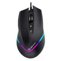 Unykach Nova M244 Raton Gaming USB con Iluminacion RGB 6400dpi - 5 Botones - Uso Diestro - Cable de 1.50m - Color Negro