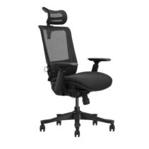 Cromad Senior SE1100 Silla de Oficina - Altura y Profundidad de Asiento Ajustable - Reposacabezas