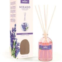 Prady Ambientador Mikado Lavanda - Frasco de Cristal 100ml y Varitas Difusoras