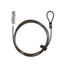 Tooq Cable Seguridad Nano 2.5x6mm Combinacion Portatil - Color Gris