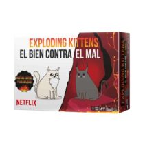 Exploding Kittens El Bien contra el Mal Juego de Cartas - Tematica Animales/Humor - De 2 a 5 Jugadores - A partir de 7 Años - Duracion 15min. aprox.