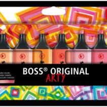 Stabilo Boss Original Arty Pack de 10 Marcadores Fluorescentes Colores Calidos - Trazo entre 2 y 5mm - Tinta con Base de Agua