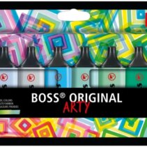 Stabilo Boss Original Arty Pack de 10 Marcadores Fluorescentes Colores Frios - Trazo entre 2 y 5mm - Tinta con Base de Agua