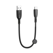 XO Cable NB247 Carga Rapida USB - Tipo C - 6A - 25cm con Clip - Color Negro