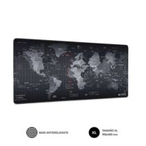 Subblim Alfombrilla Extra Grande de 900x400mm - Espacio Amplio para Juegos o Trabajos - Bordes Cosidos Duraderos - Alta Calidad de Impresion - Facil Limpieza - Alta Elasticidad - Base Antideslizante - Color Negro