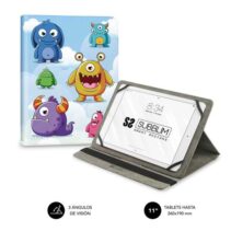 Subblim Trendy Case Funda Universal para Tablet - Diseño de Monstruos Infantiles - Soporte Antideslizante - Acabado en PU