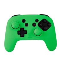 FR-TEC Funda de Silicona para Mando de Nintendo Switch Pro Controller Custom Kit Glow in The Dark - Grips de Silicona para Mejorar Agarre - Brilla en La Oscuridad - Color Verde