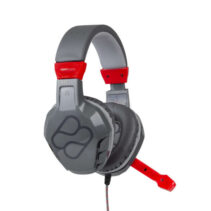 FR-TEC Auriculares Gaming Samus - Altavoz de 50mm - Microfono Rotatorio - Control de Volumen y Mute - Conexion Mini-Jack 3.5mm - Compatible con Todos los Dispositivos - Colores Combinables con Nintendo Switch - Color Gris