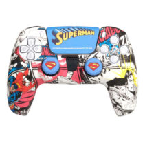 FR-TEC Funda de Silicona + Grips de Superman para Dualsense - Sticker para el Touchpad - Color Varios