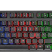 Mars Gaming Teclado Gaming MK02 H-MECH Compacto - Iluminacion Rainbow FRGB - Anti-ghosting - Español - Color Negro