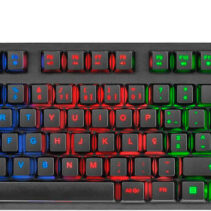 Mars Gaming Teclado Gaming MK02 H-MECH Compacto TKL - Iluminacion Rainbow FRGB - Anti-Ghosting - Teclas Optimizadas - USB 2.0 - Compatibilidad con Varios S.O. - 363x134x33mm - Portugues - Color Negro