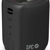 SPC Sound Powerpool Altavoz Portatil - 20 Horas de Autonomia - Tubo Compacto con Aro Luminoso - Potencia de 14W - Proteccion IPX7 - True Wireless Stereo y Manos Libres - Color Negro