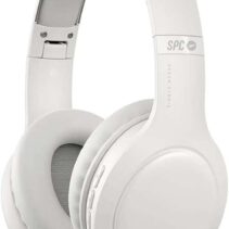 SPC Heron Studio Auriculares Bluetooth - Conexion Simultanea a Dos Dispositivos - 30 Horas de Reproduccion - Sincronizacion Automatica - Diseño Ajustable y Plegable - Botonera Multifuncion - Color Blanco