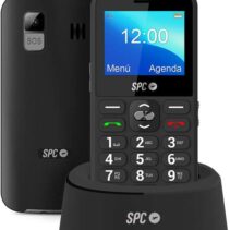 SPC Telefono Movil para Personas Mayores - Teclas y Numeros Grandes - Boton SOS - Notificaciones y Timbre Inteligentes - Base de Carga - Comodo y Facil de Usar - Color Negro