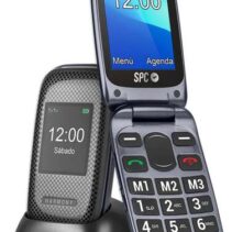 SPC Telefono Movil para Mayores con Botones Grandes - Tapa y Botones Retroiluminados - Boton SOS y Botones de Marcacion Directa - Control Remoto Mediante SMS - Doble Pantalla