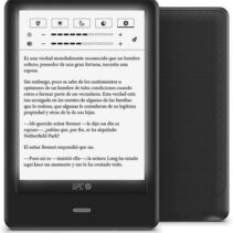 SPC Dickens Light Pro Ebook - Pantalla Tactil 6" Retroiluminada - Lectura Como en Papel sin Brillo - Diseño Fino y Ligero - Funda Protectora - Almacena hasta 20.000 Libros - Autonomia de un Mes - Color Negro