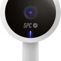 SPC Camara de Seguridad Indoor Lares 2 - Resolucion Full HD 1080P - Vision Nocturna 10M - Comunicacion Bidireccional - Almacenamiento Local hasta 128GB - Notificaciones de Movimiento y Sonido - Servicio Cloud SPC Iot - Color Blanco