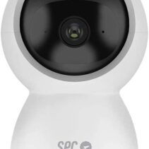 SPC Lares 360 Camara de Vigilancia Wifi - Giro 360º - Full HD 1080P - Seguimiento de Personas - Vision Nocturna - Diseño Discreto - Control desde tu Smartphone - Color Blanco