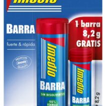 Imedio Pack de 2 Barras de Pegamento de 1x 40grs + 1x 8.2grs - Sin Disolventes - Lavable - Apto para Uso Escolar