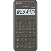 Casio Calculadora Cientifica FX-82MS 2ª Ed.- Pantalla LCD de 2 Lineas - 240 Funciones Integradas - 8 Memorias de Variables - Calculo de Porcentajes - Alimentacion 1 Pila AA