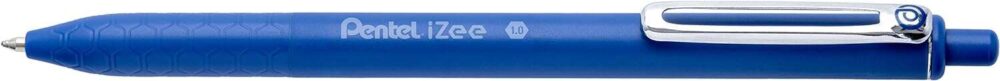 Pentel iZee Boligrafo de Bola Retractil - Punta 0.7mm - Trazo 0.35mm - Clip de Metal - Color Azul