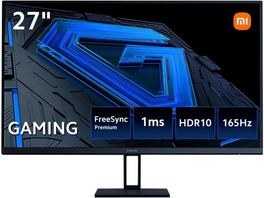 Xiaomi G27i Monitor Gaming LED IPS 27" Full HD 1080p 165Hz FreeSync Premium - Respuesta 1ms - Relacion de Aspecto 16:9 - Angulo de Vision de 178° - HDMI