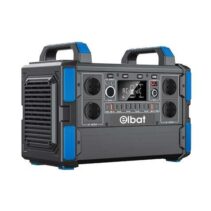 Elbat Generador de Energia Portatil - 1000W - Bateria de Litio 327.600Mah - Funcion BMS - Carga con Panel Solar - Incluye Adaptador Ac y Cargador de Coche - Puertos USB y Tipo C - Color Negro