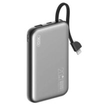 XO Powerbank 10000Mah - Carga Inalambrica - Salida USB-C 20W - Facil de Transportar - 600 Ciclos de Carga - Resistente - Color Gris