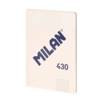 Milan Serie 1918 Libreta Encolada Formato A4 Cuadricula 5x5mm - 48 Hojas de 95 gr/m2 - Microperforado - Tapa Blanda - Color Beige