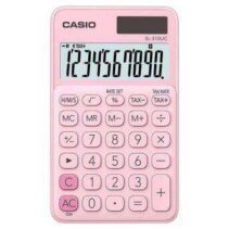 Casio SL-310UC Calculadora de Bolsillo - Calculo de Impuestos - Pantalla LCD de 10 Digitos - Solar y Pilas - Color Rosa