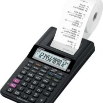 Casio HR-8RCE Calculadora Impresora de Sobremesa Compacta - Pantalla de 12 Digitos - Impresion de 2 Lineas por Segundo - Color Negro