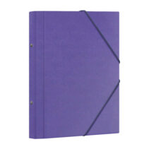 Dohe Carpeta Clasificadora 12 Departamentos - Formato Folio - Carton Plastificado - Cierre con Gomas - Color Morado