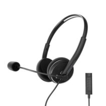 Energy Sistem Auriculares Office 2+ - USB y 3.5mm - Control de Volumen - Microfono con Brazo Retractil - Color Negro