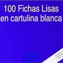 Mariola Pack de 100 Fichas Lisas Nº1 para Fichero - Medidas 95x65mm - Color Blanco