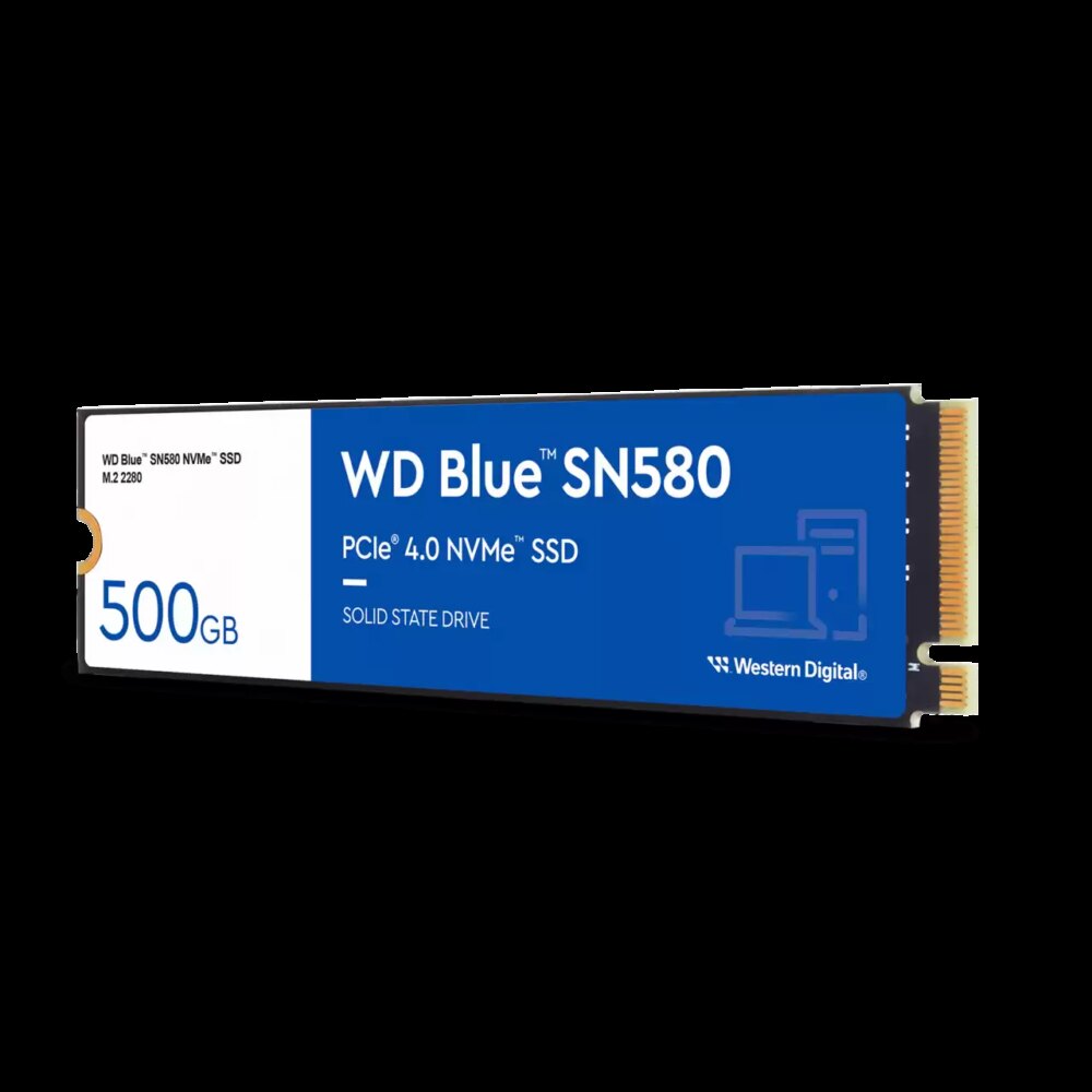 WD Blue SN580 Disco Duro Solido SSD 500GB M2 PCI Express 4.0 TLC NVMe