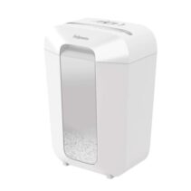 Fellowes LX70 Destructora de Papel Manual 18L - Destruye hasta 11 Hojas - Particulas de 4x40mm - Nivel de Seguridad Din P-4 - Bloqueo de Seguridad - Color Blanco