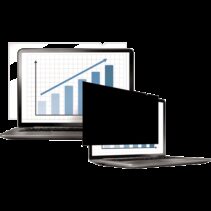 Fellowes Filtro de Privacidad para Pantalla - Vision Lateral Oscurecida Desde 30º - Protege de Polvo y Arañazos - Reduce Brillos - Facil de Colocar y Retirar - 346mmx195mm