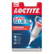 Loctite Superglue-3 Control 3gr - Adhesivo Extrafuerte - Resistente al Agua - Transparente y Duradero