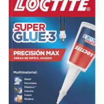 Loctite Superglue-3 Precision Max 10gr - Adhesivo Liquido Transparente - Boquilla Extralarga - Secado Rapido - Resistente al Agua y a Temperaturas Extremas