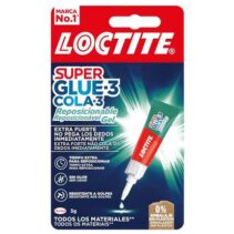 Loctite Superglue-3 Gel Reposicionable 3gr - Adhesivo Instantaneo e Inodoro - Uniones Precisas y Transparentes - Ideal para Superficies Porosas o Verticales - Adhesivo Multimaterial