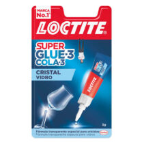 Loctite Superglue-3 Cristal 3gr - Adhesivo Liquido para Cristal y Metal - Triple Resistencia al Agua