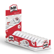 Pritt Mini Roller Expositor de 10 Correctores 4.2mm x 7m - Compacto y Ergonomico - Punta Flexible de Alta Precision - Compatible con todo Tipo de Papel